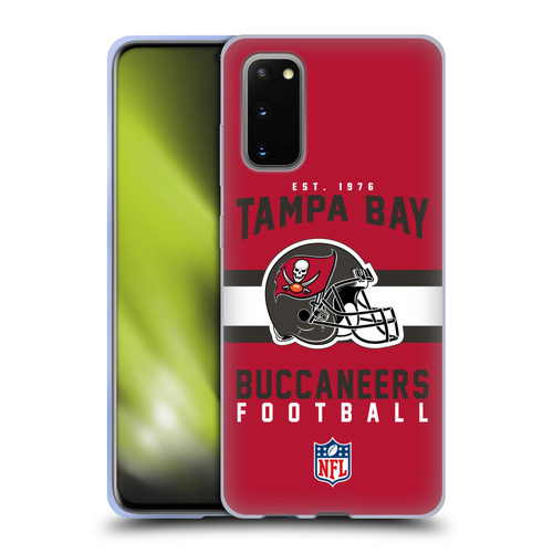 NFL Tampa Bay Buccaneers Graphics Helmet Typography Soft Gel Case for Samsung Galaxy S20 / S20 5G