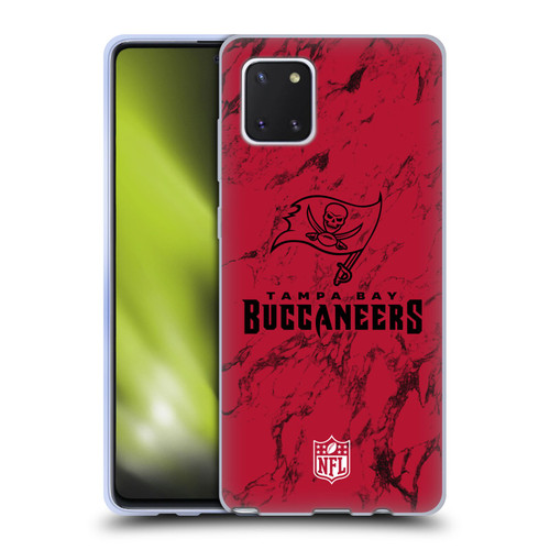 NFL Tampa Bay Buccaneers Graphics Coloured Marble Soft Gel Case for Samsung Galaxy Note10 Lite