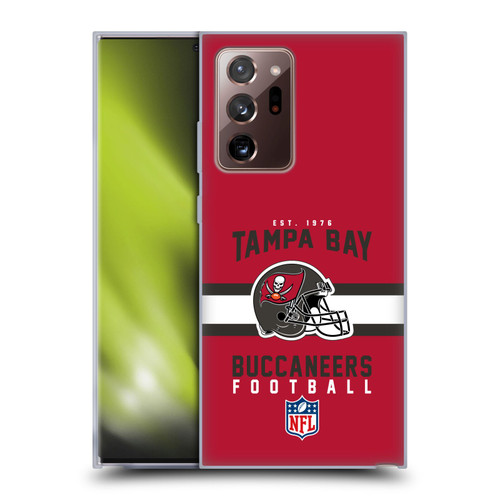 NFL Tampa Bay Buccaneers Graphics Helmet Typography Soft Gel Case for Samsung Galaxy Note20 Ultra / 5G