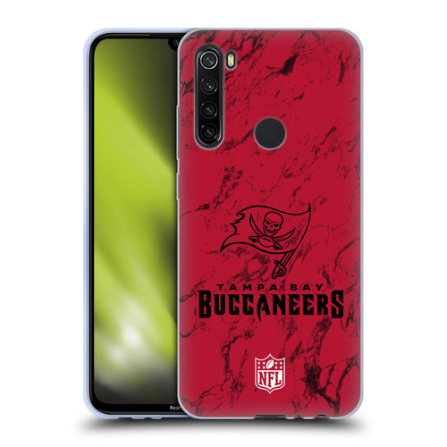 NFL Tampa Bay Buccaneers Graphics Coloured Marble Soft Gel Case for Xiaomi Redmi Note 8T