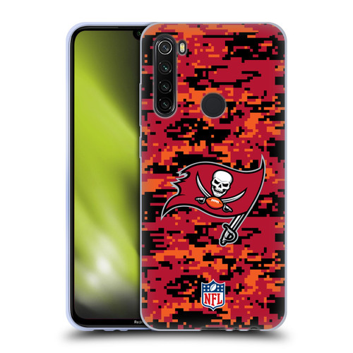 NFL Tampa Bay Buccaneers Graphics Digital Camouflage Soft Gel Case for Xiaomi Redmi Note 8T