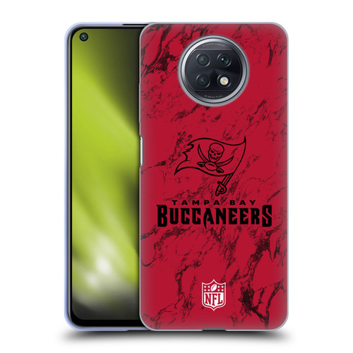 NFL Tampa Bay Buccaneers Graphics Coloured Marble Soft Gel Case for Xiaomi Redmi Note 9T 5G