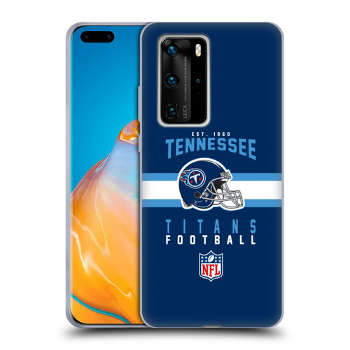 NFL Tennessee Titans Graphics Helmet Typography Soft Gel Case for Huawei P40 Pro / P40 Pro Plus 5G