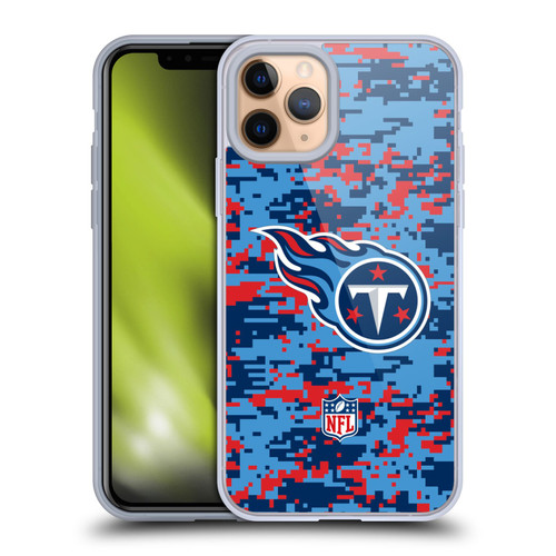 NFL Tennessee Titans Graphics Digital Camouflage Soft Gel Case for Apple iPhone 11 Pro