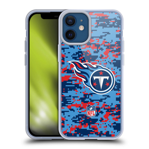 NFL Tennessee Titans Graphics Digital Camouflage Soft Gel Case for Apple iPhone 12 Mini