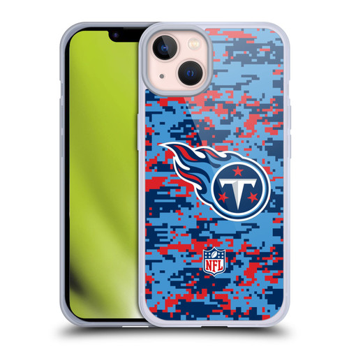 NFL Tennessee Titans Graphics Digital Camouflage Soft Gel Case for Apple iPhone 13