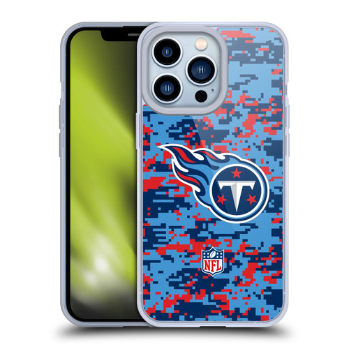 NFL Tennessee Titans Graphics Digital Camouflage Soft Gel Case for Apple iPhone 13 Pro