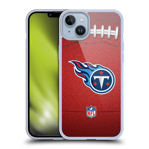 NFL Tennessee Titans Graphics Football Soft Gel Case for Apple iPhone 14 Plus