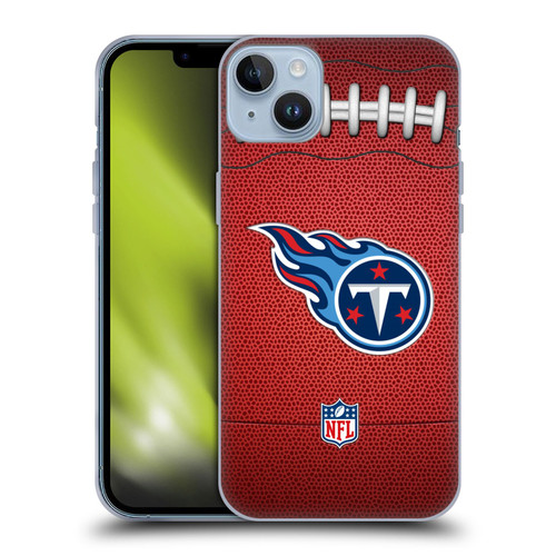 NFL Tennessee Titans Graphics Football Soft Gel Case for Apple iPhone 14 Plus