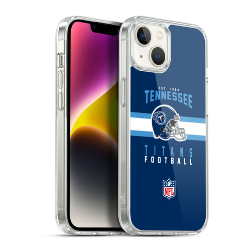 NFL Tennessee Titans Graphics Helmet Typography Soft Gel Case for Apple iPhone 14 Plus & MagSafe