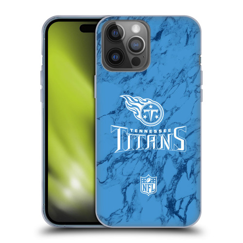 NFL Tennessee Titans Graphics Coloured Marble Soft Gel Case for Apple iPhone 14 Pro Max