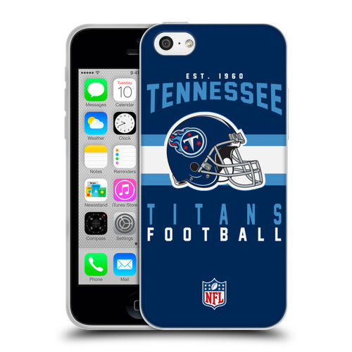 NFL Tennessee Titans Graphics Helmet Typography Soft Gel Case for Apple iPhone 5c
