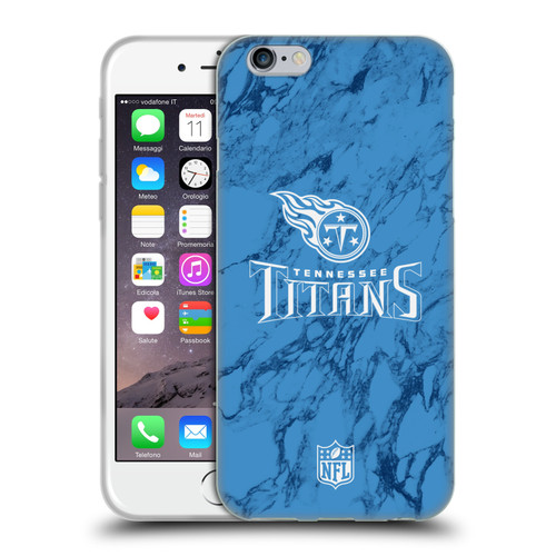 NFL Tennessee Titans Graphics Coloured Marble Soft Gel Case for Apple iPhone 6 / iPhone 6s