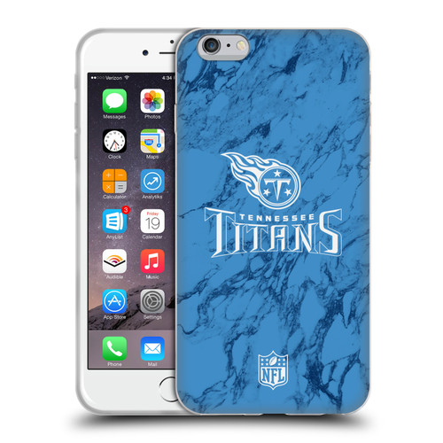NFL Tennessee Titans Graphics Coloured Marble Soft Gel Case for Apple iPhone 6 Plus / iPhone 6s Plus