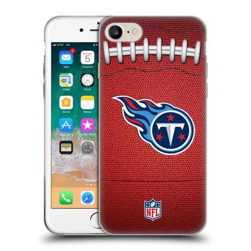 NFL Tennessee Titans Graphics Football Soft Gel Case for Apple iPhone 7 / 8 / SE 2020 & 2022