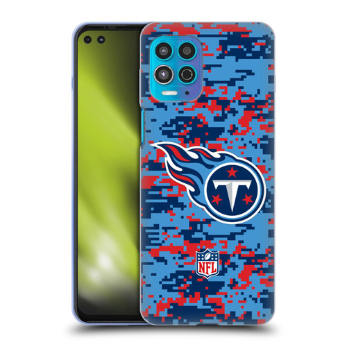 NFL Tennessee Titans Graphics Digital Camouflage Soft Gel Case for Motorola Moto G100