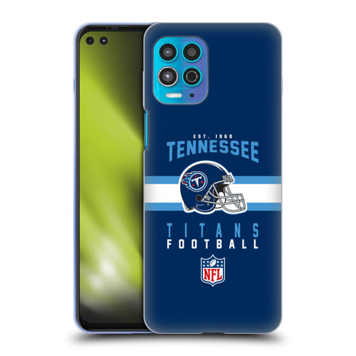 NFL Tennessee Titans Graphics Helmet Typography Soft Gel Case for Motorola Moto G100