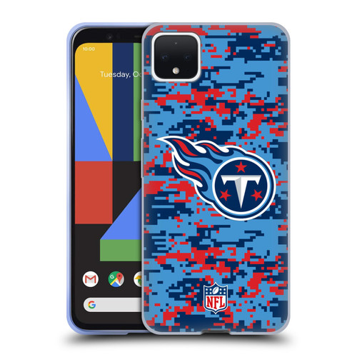 NFL Tennessee Titans Graphics Digital Camouflage Soft Gel Case for Google Pixel 4 XL