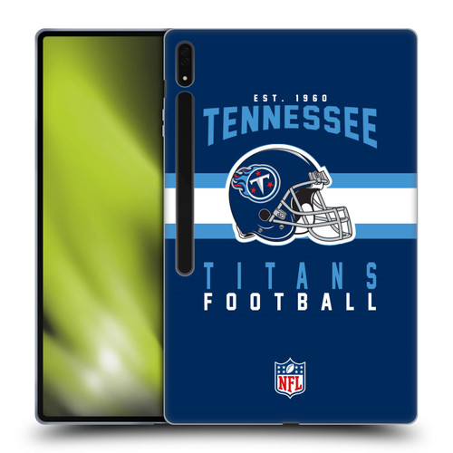 NFL Tennessee Titans Graphics Helmet Typography Soft Gel Case for Samsung Galaxy Tab S8 Ultra