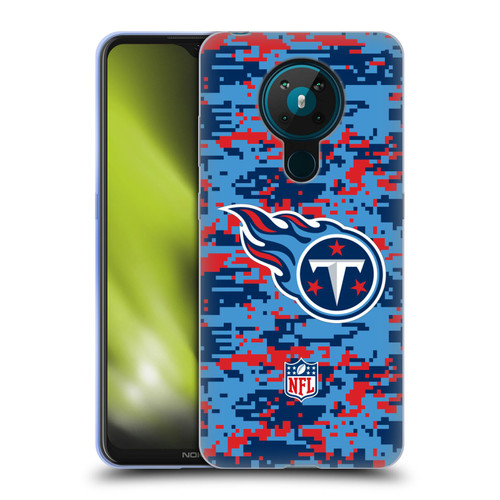NFL Tennessee Titans Graphics Digital Camouflage Soft Gel Case for Nokia 5.3