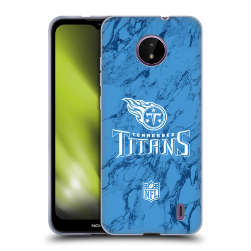 NFL Tennessee Titans Graphics Coloured Marble Soft Gel Case for Nokia C10 / C20