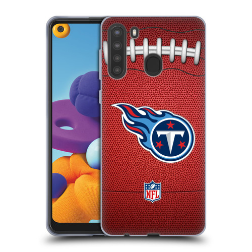 NFL Tennessee Titans Graphics Football Soft Gel Case for Samsung Galaxy A21 (2020)