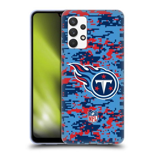 NFL Tennessee Titans Graphics Digital Camouflage Soft Gel Case for Samsung Galaxy A32 (2021)
