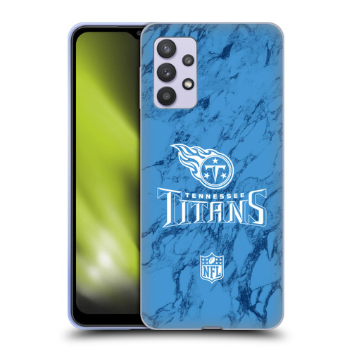 NFL Tennessee Titans Graphics Coloured Marble Soft Gel Case for Samsung Galaxy A32 5G / M32 5G (2021)
