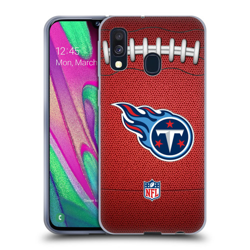 NFL Tennessee Titans Graphics Football Soft Gel Case for Samsung Galaxy A40 (2019)