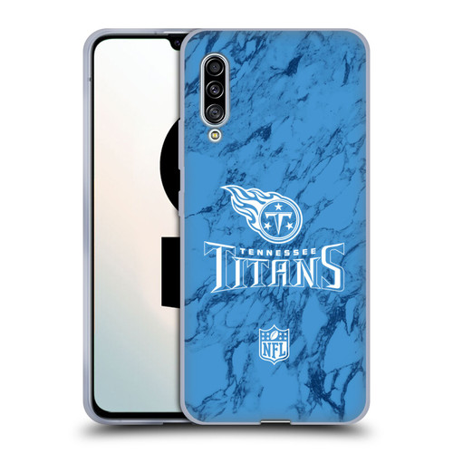 NFL Tennessee Titans Graphics Coloured Marble Soft Gel Case for Samsung Galaxy A90 5G (2019)