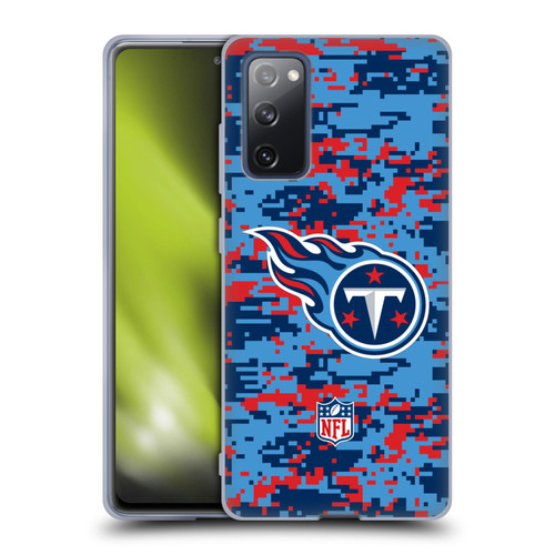 NFL Tennessee Titans Graphics Digital Camouflage Soft Gel Case for Samsung Galaxy S20 FE / 5G
