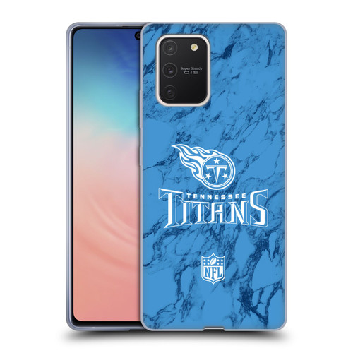NFL Tennessee Titans Graphics Coloured Marble Soft Gel Case for Samsung Galaxy S10 Lite