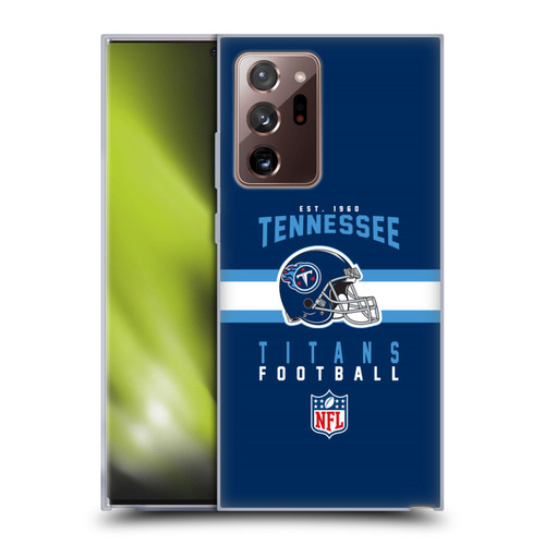 NFL Tennessee Titans Graphics Helmet Typography Soft Gel Case for Samsung Galaxy Note20 Ultra / 5G