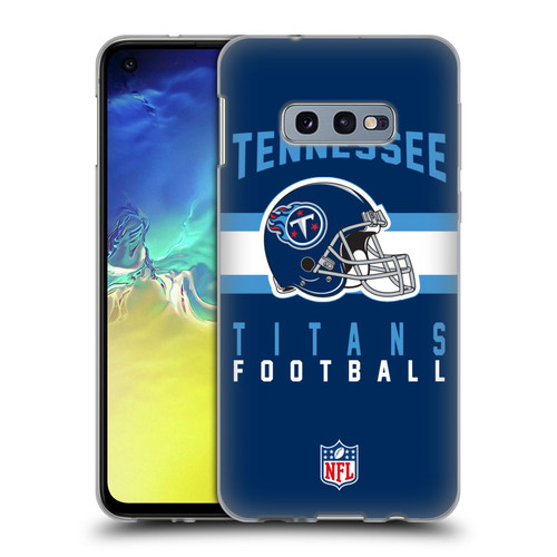 NFL Tennessee Titans Graphics Helmet Typography Soft Gel Case for Samsung Galaxy S10e