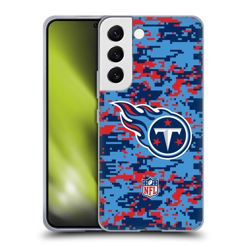 NFL Tennessee Titans Graphics Digital Camouflage Soft Gel Case for Samsung Galaxy S22 5G