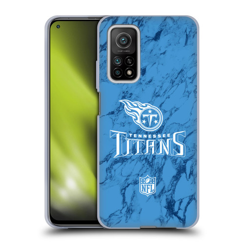 NFL Tennessee Titans Graphics Coloured Marble Soft Gel Case for Xiaomi Mi 10T 5G