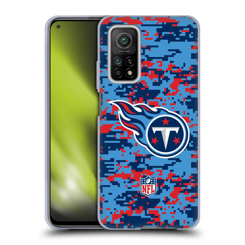 NFL Tennessee Titans Graphics Digital Camouflage Soft Gel Case for Xiaomi Mi 10T 5G
