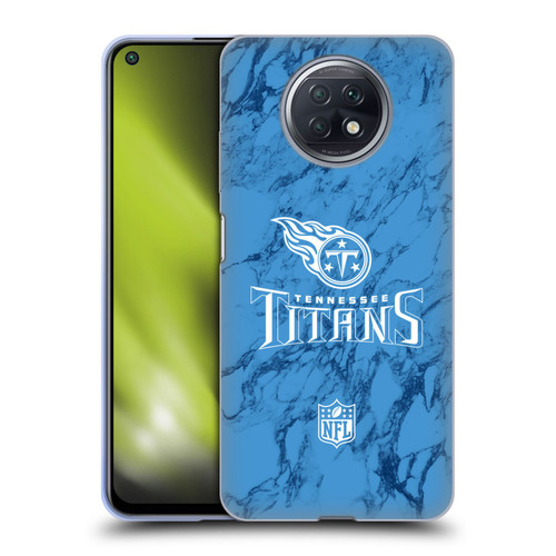 NFL Tennessee Titans Graphics Coloured Marble Soft Gel Case for Xiaomi Redmi Note 9T 5G