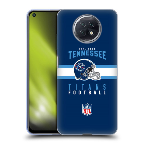 NFL Tennessee Titans Graphics Helmet Typography Soft Gel Case for Xiaomi Redmi Note 9T 5G