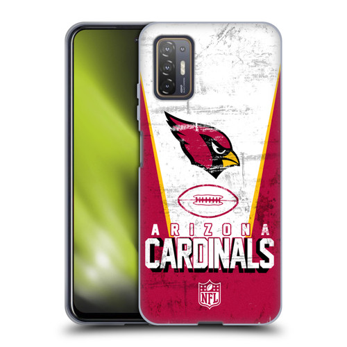NFL Arizona Cardinals Logo Art Banner Soft Gel Case for HTC Desire 21 Pro 5G