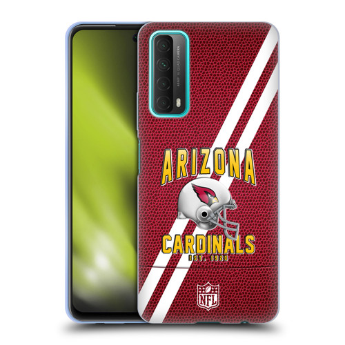 NFL Arizona Cardinals Logo Art Football Stripes Soft Gel Case for Huawei P Smart (2021)