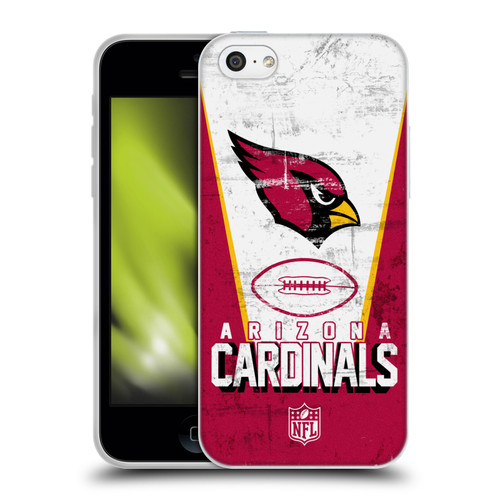 NFL Arizona Cardinals Logo Art Banner Soft Gel Case for Apple iPhone 5c