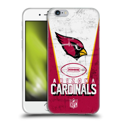 NFL Arizona Cardinals Logo Art Banner Soft Gel Case for Apple iPhone 6 / iPhone 6s