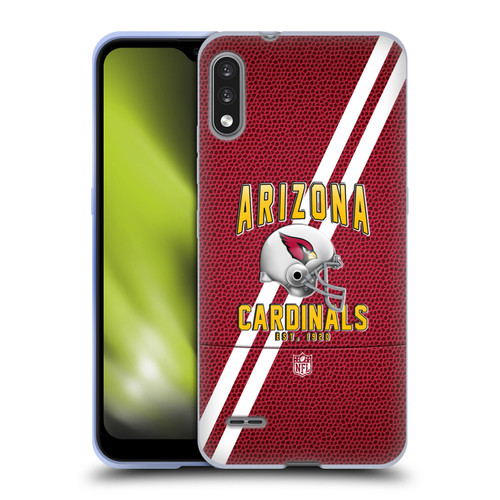 NFL Arizona Cardinals Logo Art Football Stripes Soft Gel Case for LG K22
