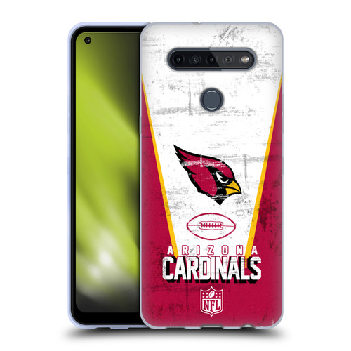 NFL Arizona Cardinals Logo Art Banner Soft Gel Case for LG K51S