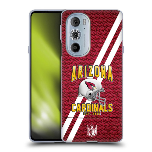 NFL Arizona Cardinals Logo Art Football Stripes Soft Gel Case for Motorola Edge X30