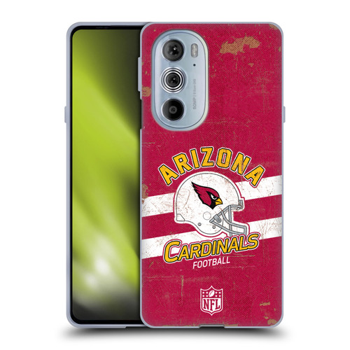 NFL Arizona Cardinals Logo Art Helmet Distressed Soft Gel Case for Motorola Edge X30
