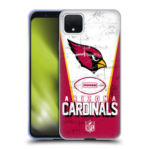 NFL Arizona Cardinals Logo Art Banner Soft Gel Case for Google Pixel 4 XL