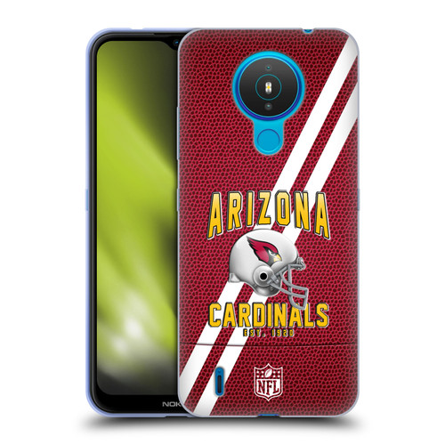 NFL Arizona Cardinals Logo Art Football Stripes Soft Gel Case for Nokia 1.4