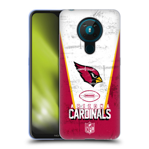 NFL Arizona Cardinals Logo Art Banner Soft Gel Case for Nokia 5.3